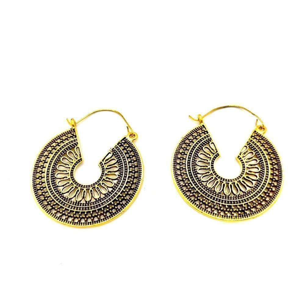 Boho Gold Tone Earrings